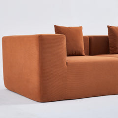 Modular Sectional Couch - Orange