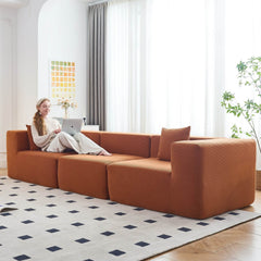Modular Sectional Couch - Orange