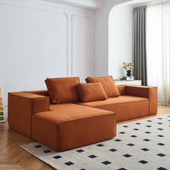 Modular Sectional Couch - Orange