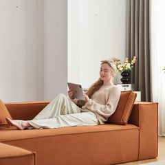 Modular Sectional Couch - Orange