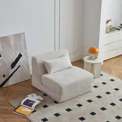 Folding Convertible Sofa Bed - Beige