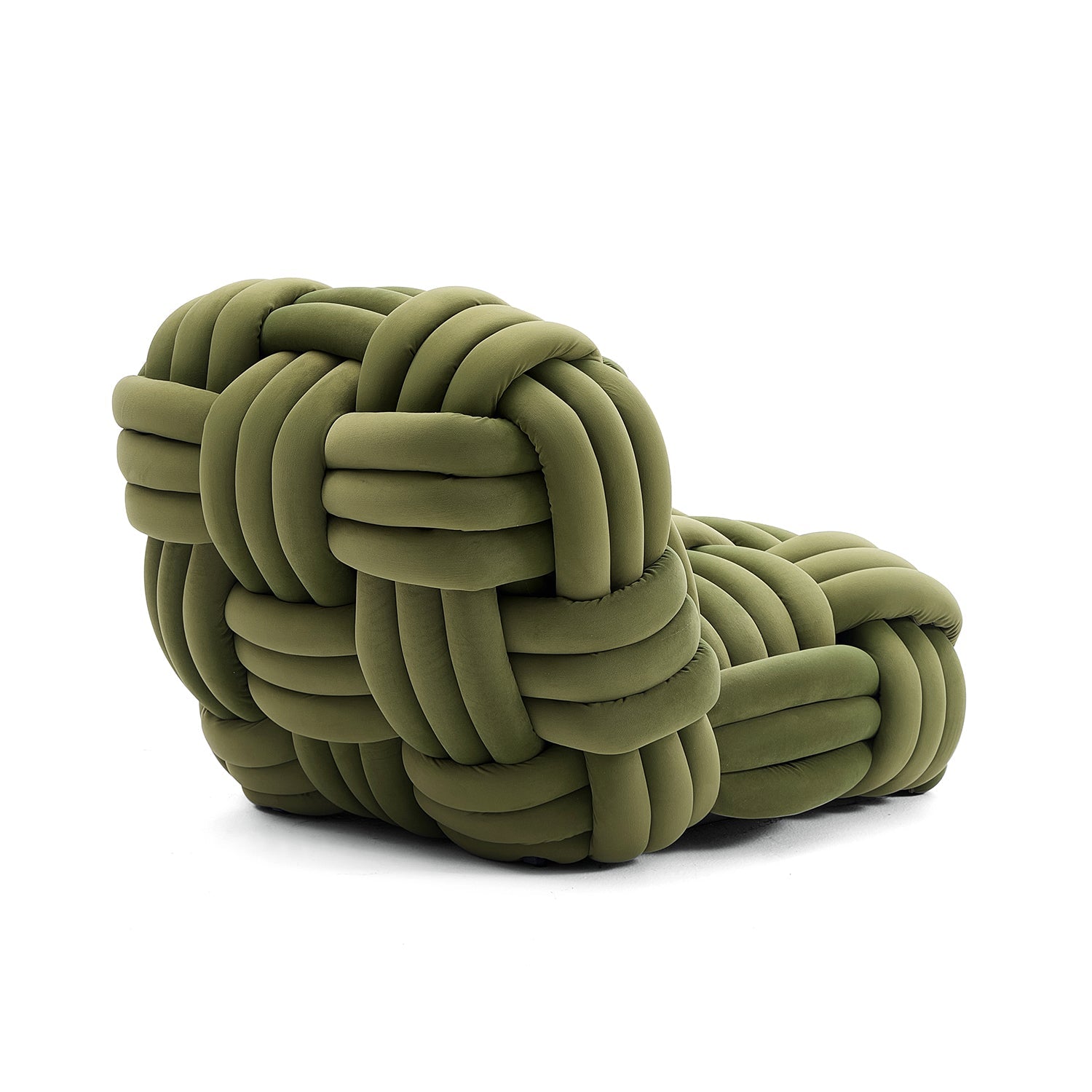 Knitty Lounge Chair in Green - studio product view