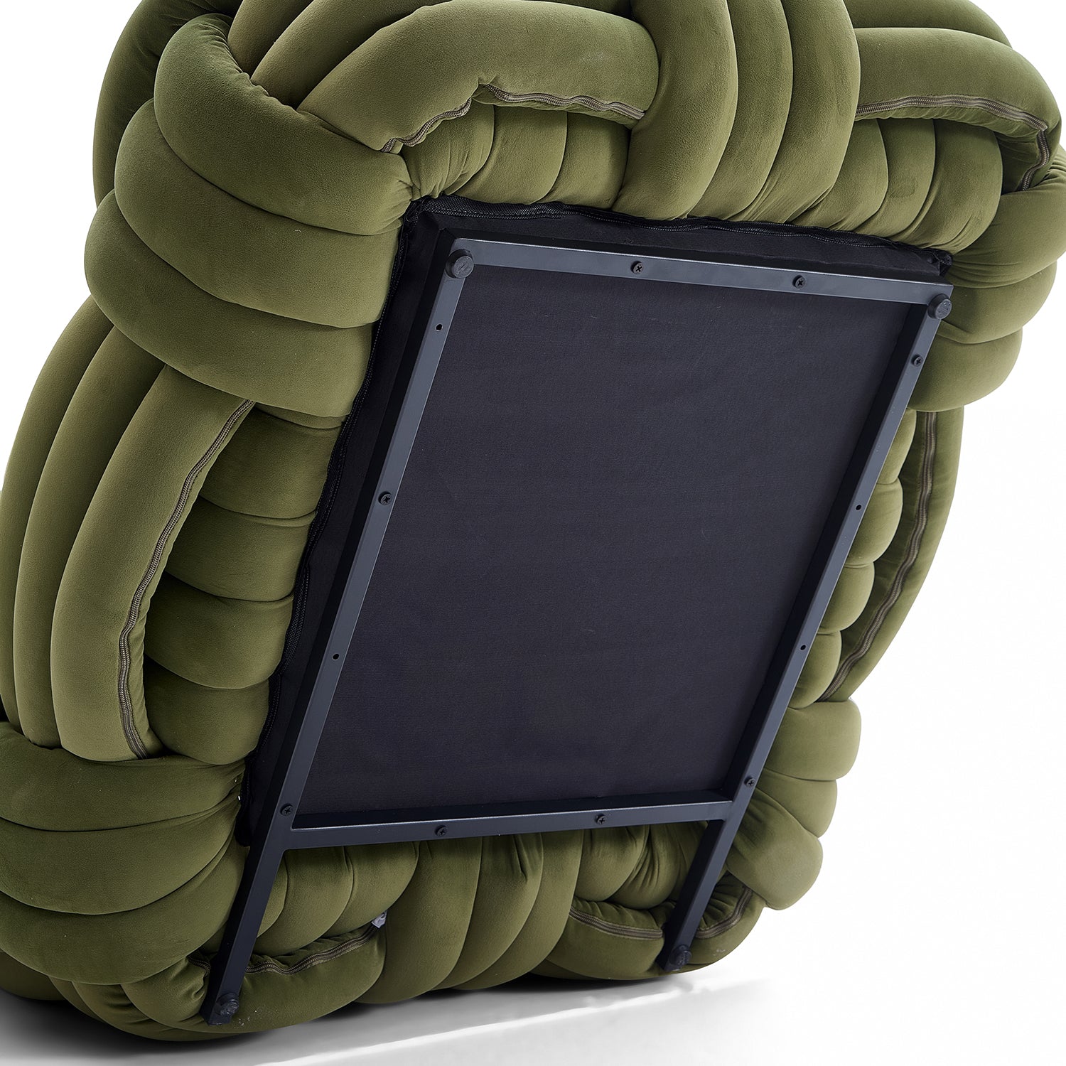 Knitty Lounge Chair in Green - product view