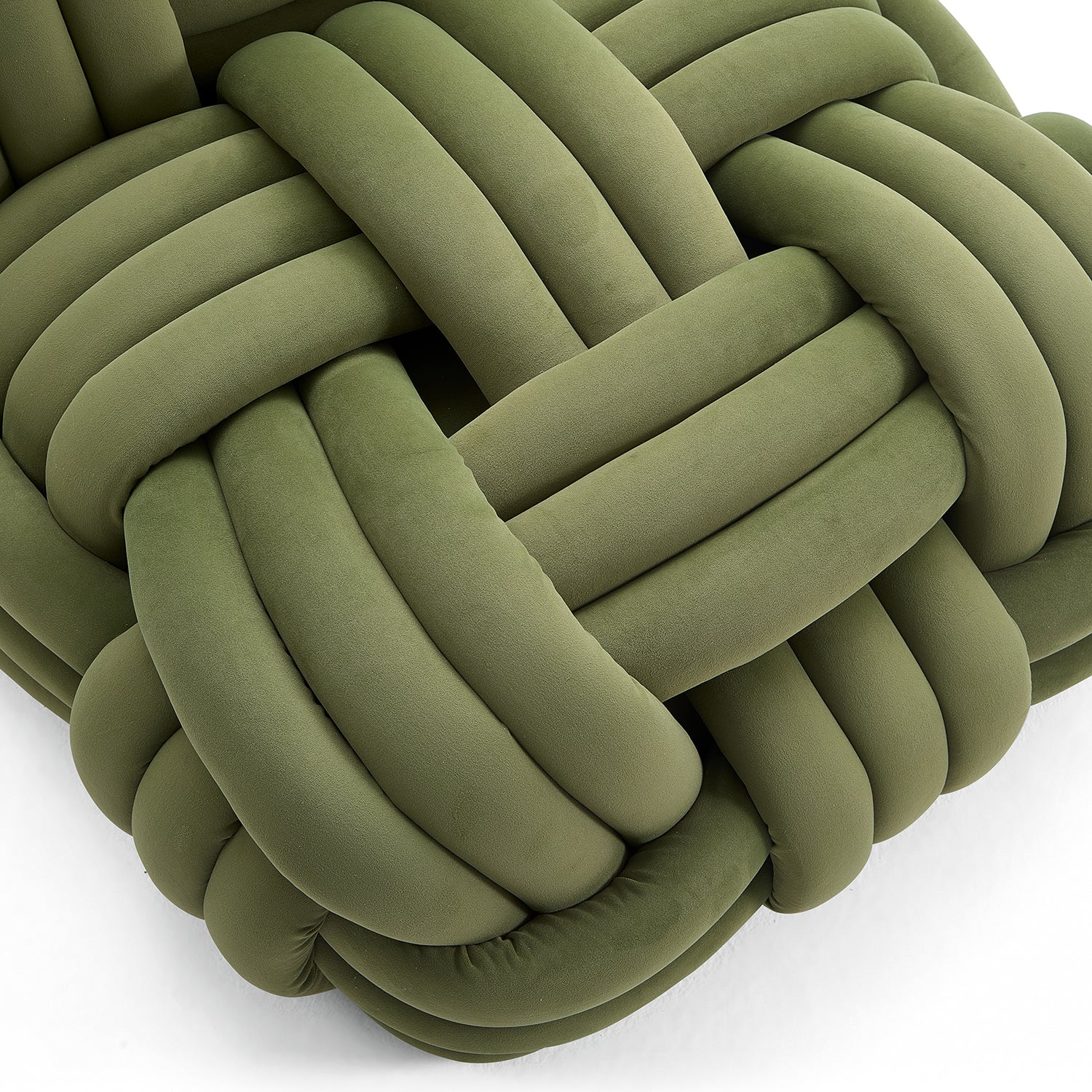 Knitty Lounge Chair in Green - product view