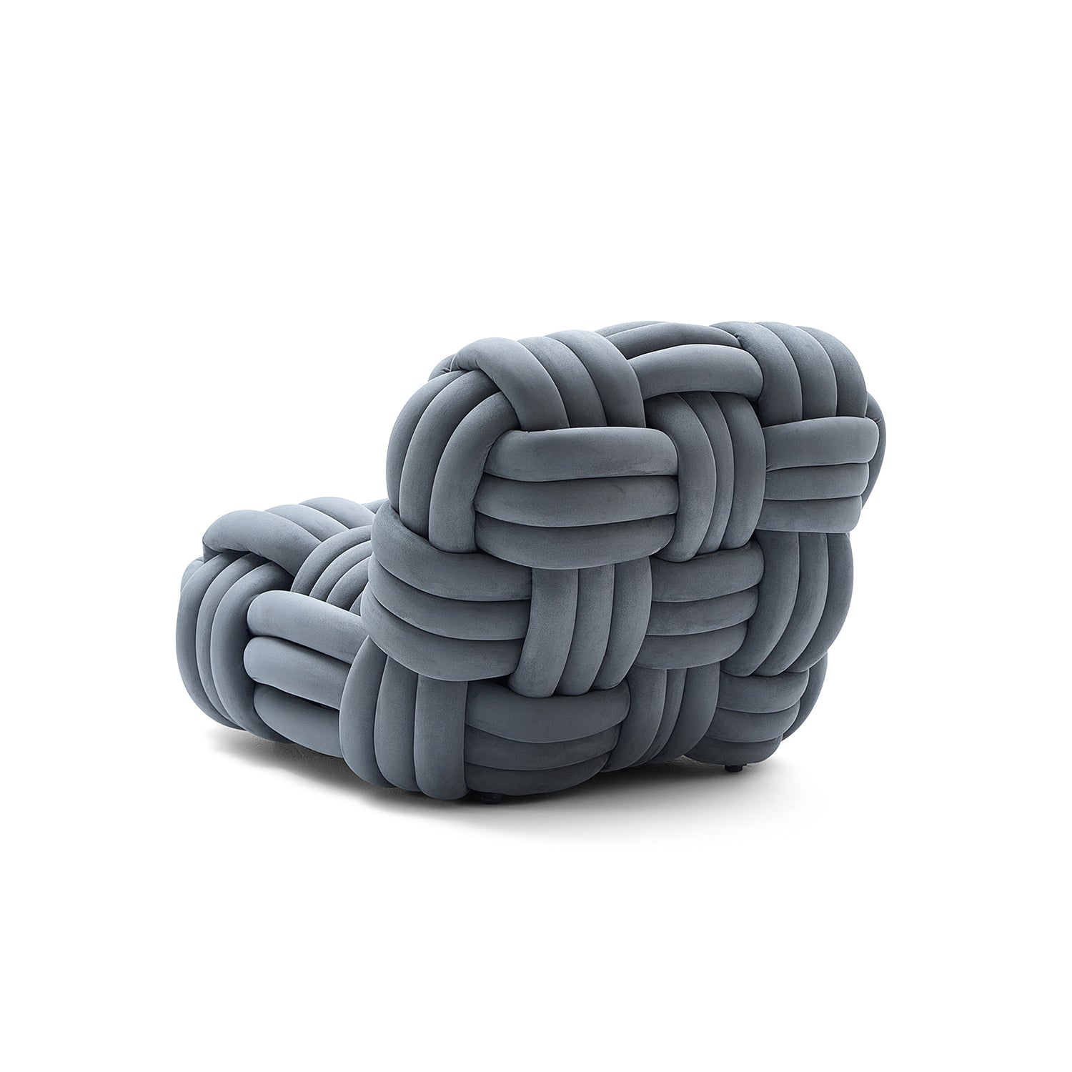 Knitty Lounge Chair in Gray - studio product view