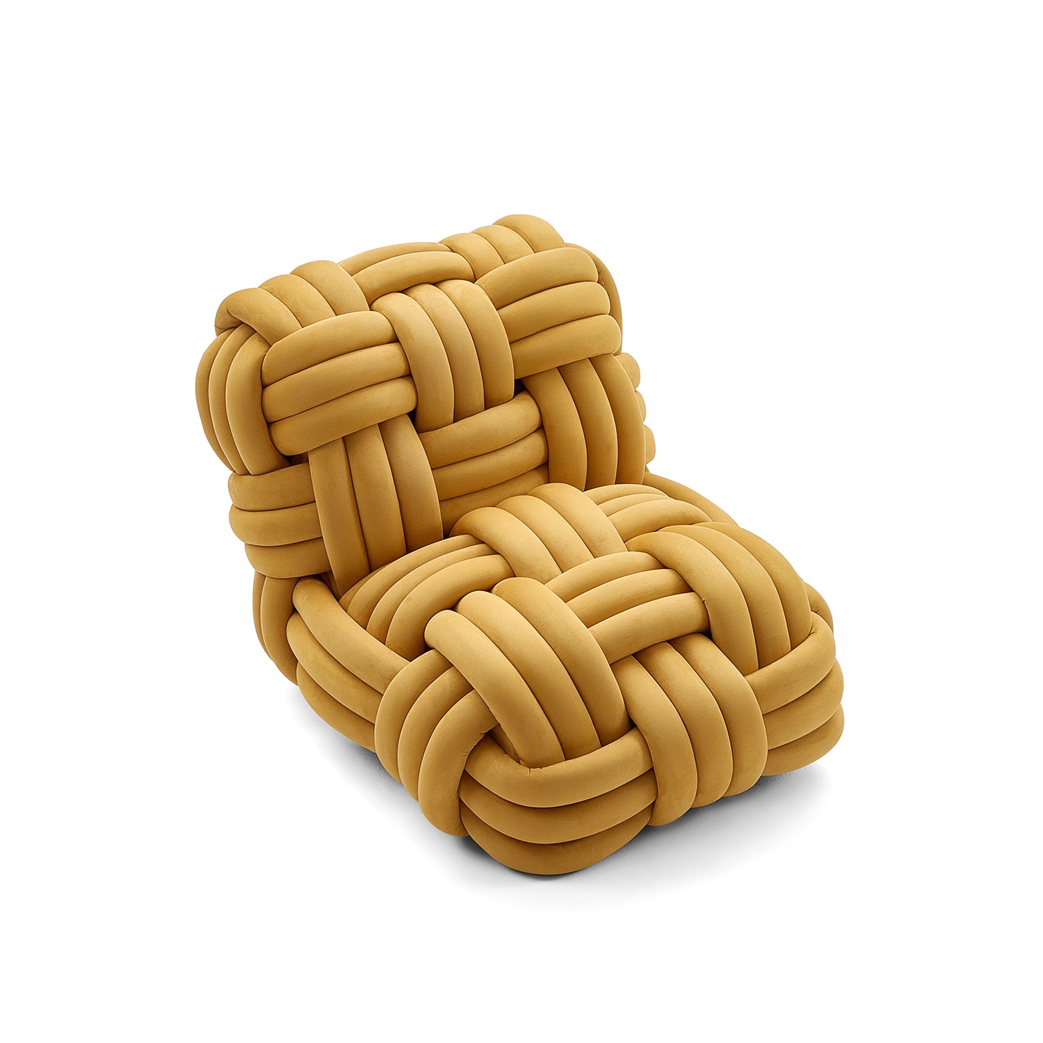 Knitty Lounge Chair in Orange - product view