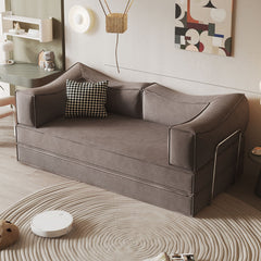 Teddy Sofa Square Arms - Tan
