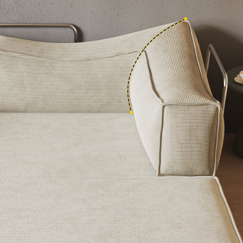 Teddy Sofa Square Arms - Gray