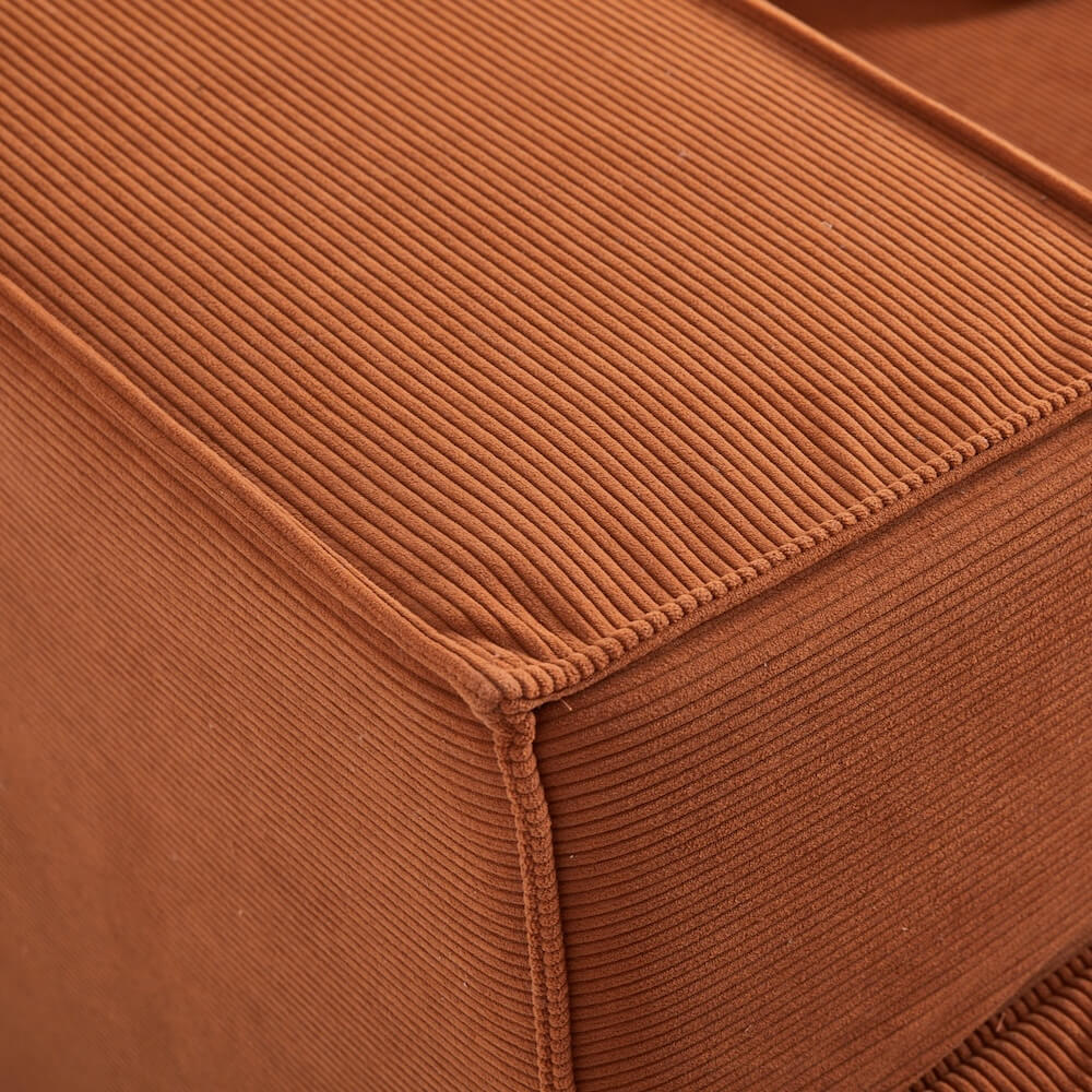 Modular Sectional Couch - Orange